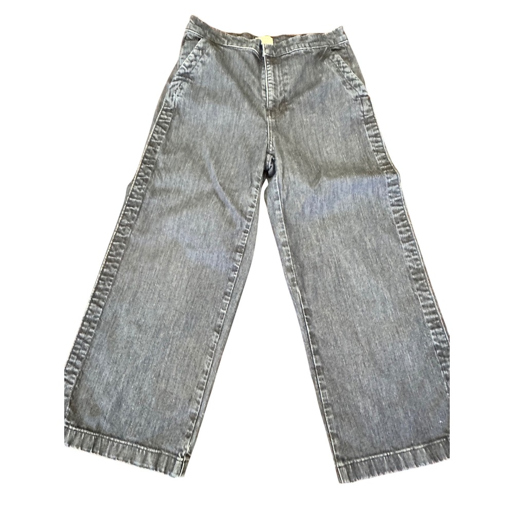J.Crew Rayner Wide Leg Jeans Dark Wash High Rise Denim Pants Women 30x23